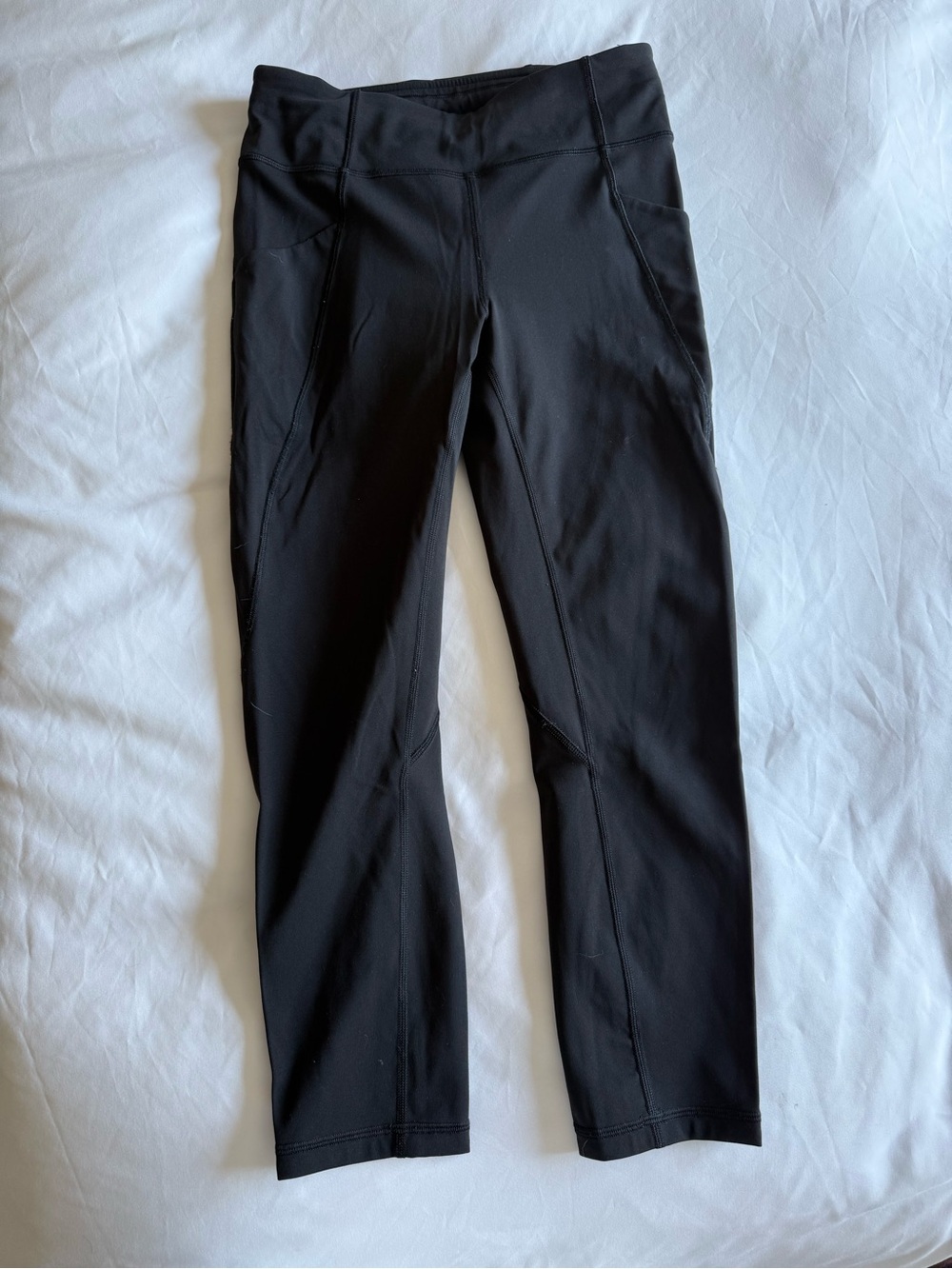lululemon athletica Black Cropped Athletic Pants